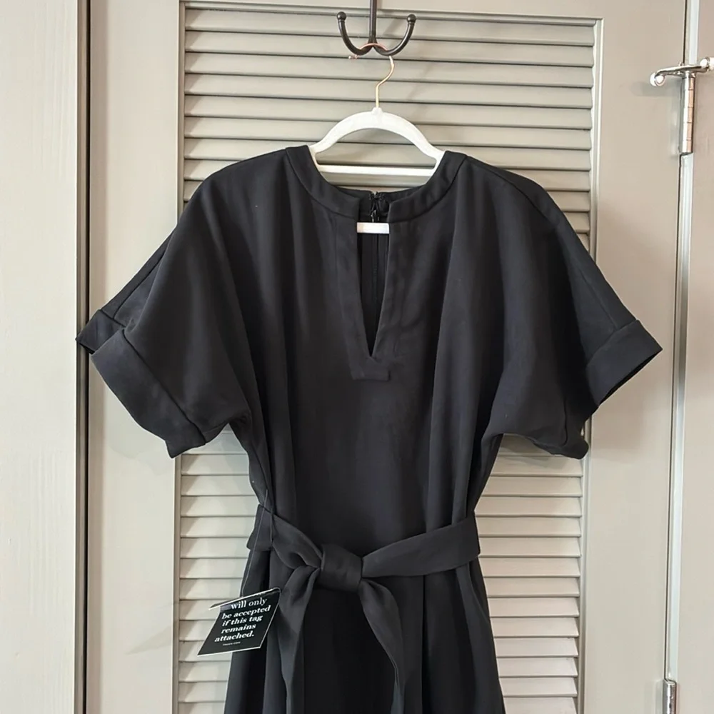 NWT Tuckernuck Black faux Suede  midi Dress Sz S - Picture 5 of 9